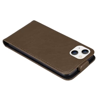 iPhone 14 Flipfodral Skal (Brun)