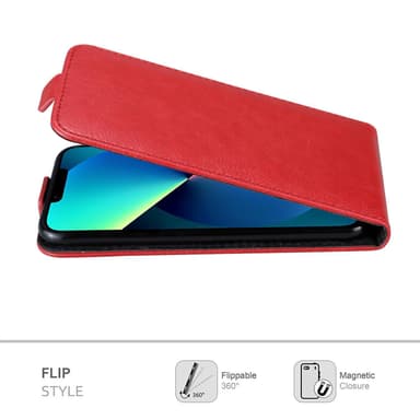iPhone 13 Flipfodral Skal (Röd)