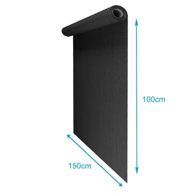 Flugnät Insektsnät Fönsterdörr Fiberglas 150 cm (svart)