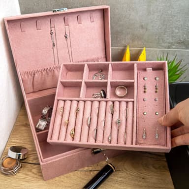 Smyckeskrin Smyckeskrin Tillbehörslåda (rosa)