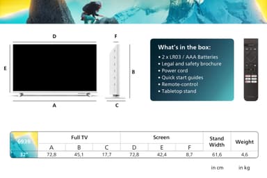 Philips 32” PFS6939 Full HD LED Smart TV (2024)