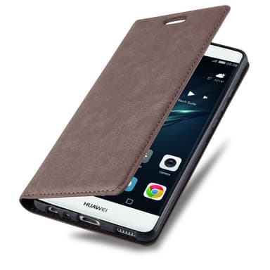 Skal Huawei P9 Plånboksfodral (Brun)
