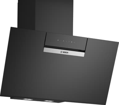Bosch Serie 4 Vägghängd Köksfläkt DWK87FN60 (klarglas-svart 80 cm)