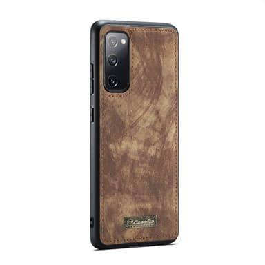 CaseMe mobilfodral 008 11-kort Samsung Galaxy S20 FE - Brun