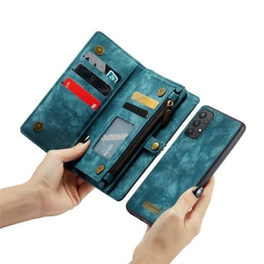 CaseMe mobilfodral 008 11-kort Samsung Galaxy A32 5G - Blå