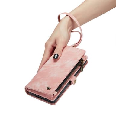 CaseMe mobilfodral 008 11-kort Samsung Galaxy S21 FE - Rosa