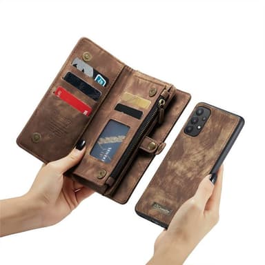 CaseMe mobilfodral 008 11-kort Samsung Galaxy A32 5G - Brun