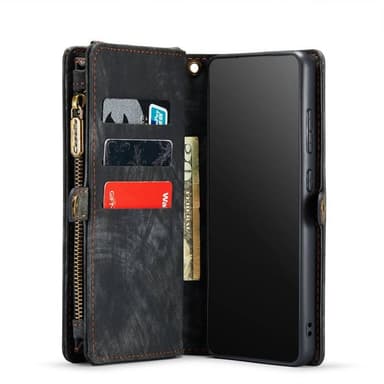 CaseMe mobilfodral 008 11-kort Samsung Galaxy S20 FE - Svart/grå
