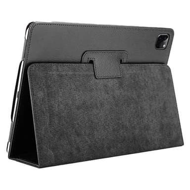 SKALO iPad Pro 12.9 (Gen 4/5/6) Duofold Litchi Fodral - Svart