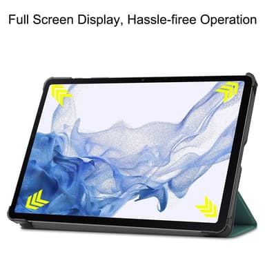 SKALO Samsung Tab S8 Trifold Fodral - Grön