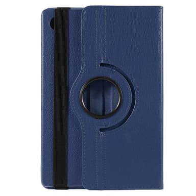 SKALO Samsung Tab A8 10.5 (2021/2022) 360 Litchi Fodral - Mörkblå