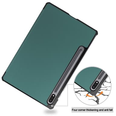 SKALO Samsung Tab S8 Trifold Fodral - Grön