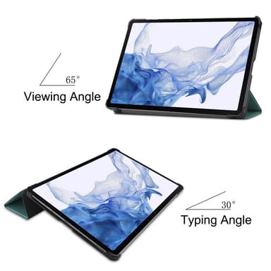 SKALO Samsung Tab S8 Trifold Fodral - Grön
