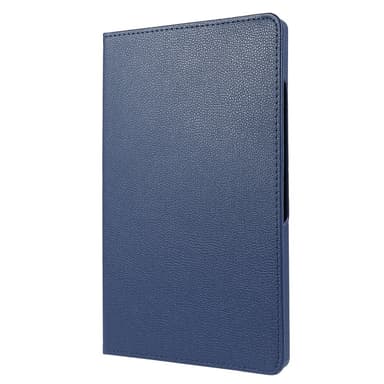 SKALO Samsung Tab A8 10.5 (2021/2022) 360 Litchi Fodral - Mörkblå