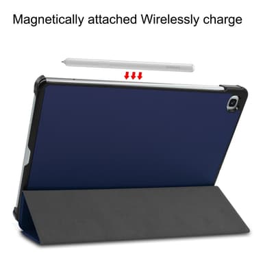 SKALO Samsung Tab S6 Lite Trifold Fodral - Mörkblå