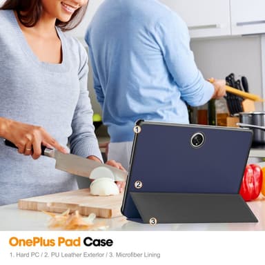 SKALO OnePlus Pad Trifold Fodral - Blå