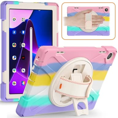 SKALO Lenovo Tab M10 (Gen 3) Extra Stöttåligt Armor Shockproof Skal - Rainbow