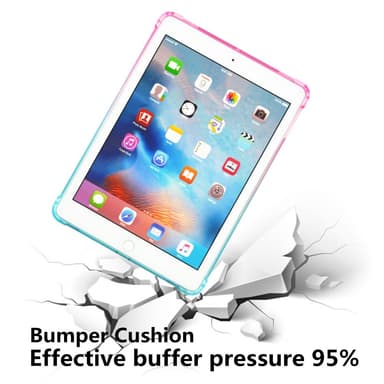 SKALO iPad 10.2 Gradient TPU Skal - Rosa-Turkos