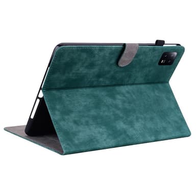 SKALO Xiaomi Pad 6 Cute Tiger PU-Läder Fodral - Grön