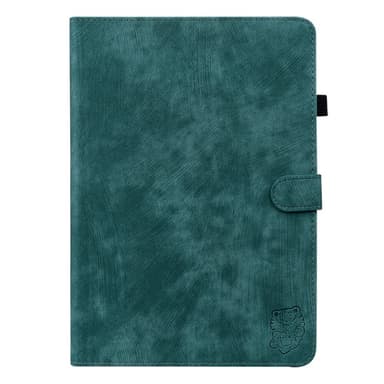 SKALO Xiaomi Pad 6 Cute Tiger PU-Läder Fodral - Grön