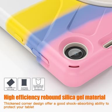 SKALO Lenovo Tab M10 (Gen 3) Extra Stöttåligt Armor Shockproof Skal - Rainbow