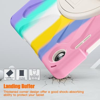 SKALO Lenovo Tab M10 (Gen 3) Extra Stöttåligt Armor Shockproof Skal - Rainbow