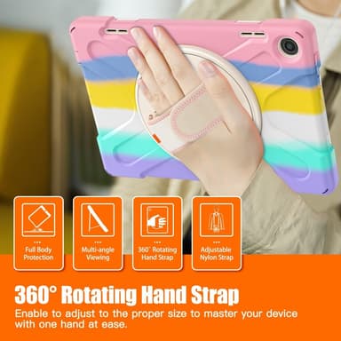 SKALO Lenovo Tab M10 (Gen 3) Extra Stöttåligt Armor Shockproof Skal - Rainbow