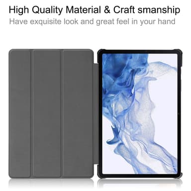 SKALO Samsung Tab S8 Trifold Fodral - Mörkblå