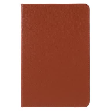 SKALO Samsung Tab A8 10.5 (2021/2022) 360 Litchi Fodral - Brun