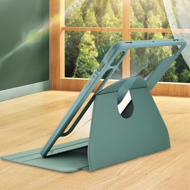 SKALO Samsung Tab S9+/S9+ FE 360 PU-Läder Fodral - Ljusblå