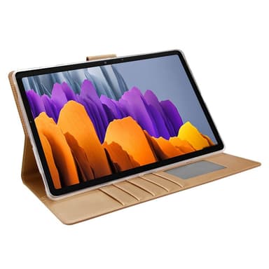 SKALO Samsung Tab S7/S8 PU-Läder Fodral - Guld