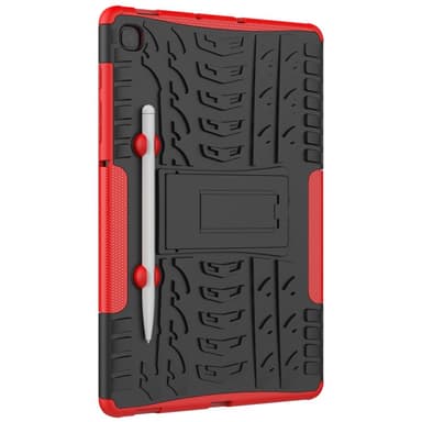 SKALO Samsung Tab S6 Lite Armor Däck Hybrid Skal - Röd