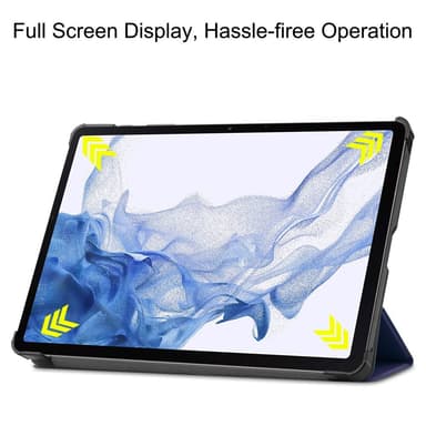 SKALO Samsung Tab S8 Trifold Fodral - Mörkblå
