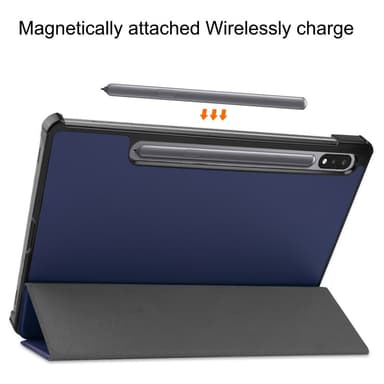 SKALO Samsung Tab S8 Trifold Fodral - Mörkblå