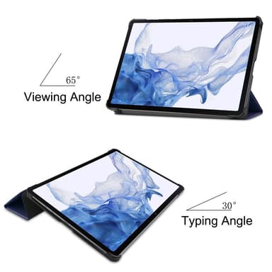 SKALO Samsung Tab S8 Trifold Fodral - Mörkblå