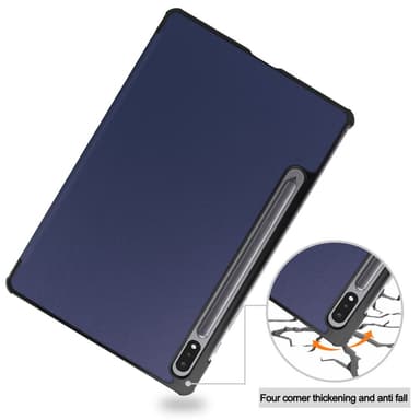 SKALO Samsung Tab S8 Trifold Fodral - Mörkblå
