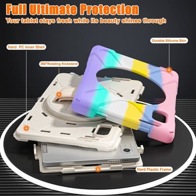 SKALO Lenovo Tab M9 Extra Stöttåligt Armor Shockproof Skal - Rainbow