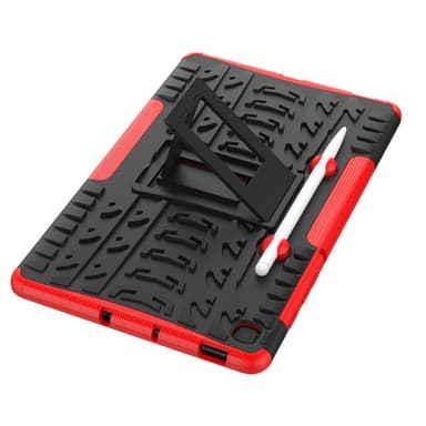 SKALO Samsung Tab S6 Lite Armor Däck Hybrid Skal - Röd