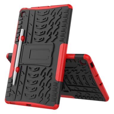 SKALO Samsung Tab S6 Lite Armor Däck Hybrid Skal - Röd