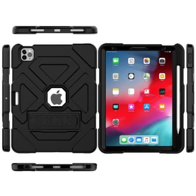 SKALO iPad Air (2020/2022) Extra Stöttåligt Armor Shockproof Skal - Svart