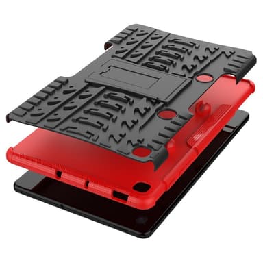 SKALO Samsung Tab S6 Lite Armor Däck Hybrid Skal - Röd