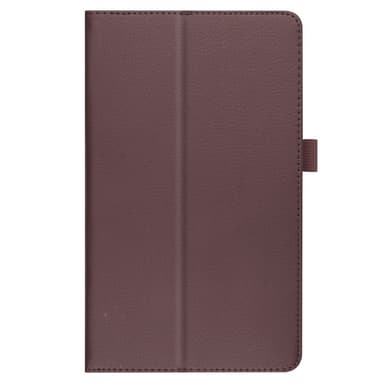 SKALO Samsung Tab A7 Lite Duofold Litchi Fodral - Brun