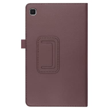 SKALO Samsung Tab A7 Lite Duofold Litchi Fodral - Brun