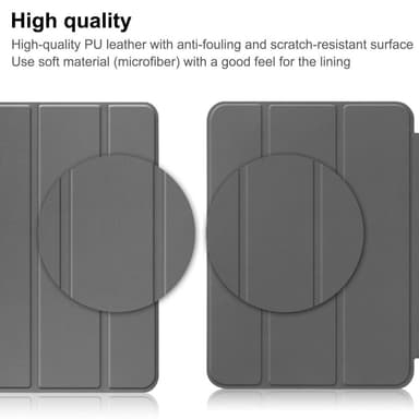 SKALO iPad 10.9 (2022) Trifold Fodral - Grå