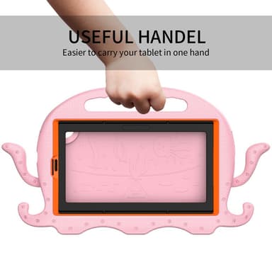 SKALO Samsung Tab A7 Lite 3D Cartoon Barnskal - Rosa