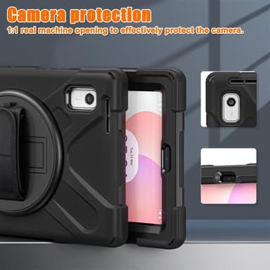 SKALO Lenovo Tab M9 Extra Stöttåligt Armor Shockproof Skal - Svart