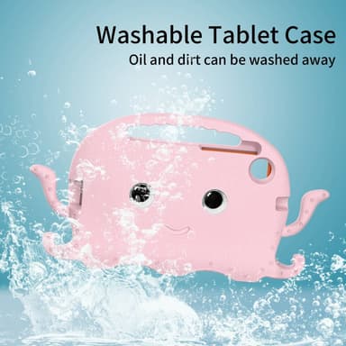 SKALO Samsung Tab A7 Lite 3D Cartoon Barnskal - Rosa