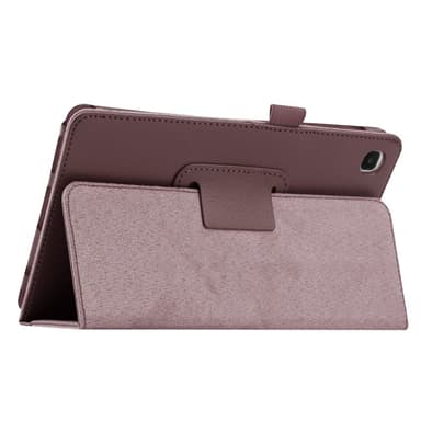 SKALO Samsung Tab A7 Lite Duofold Litchi Fodral - Brun