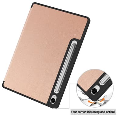 SKALO Samsung Tab S9/S9 FE Trifold Fodral - Roséguld