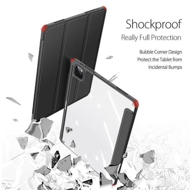 DUX DUCIS iPad Pro 12.9 (Gen 4/5/6) TOBY Series Trifold Fodral - Svart